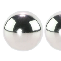 Metallic Weighted Steel Orgasm Balls in Silver